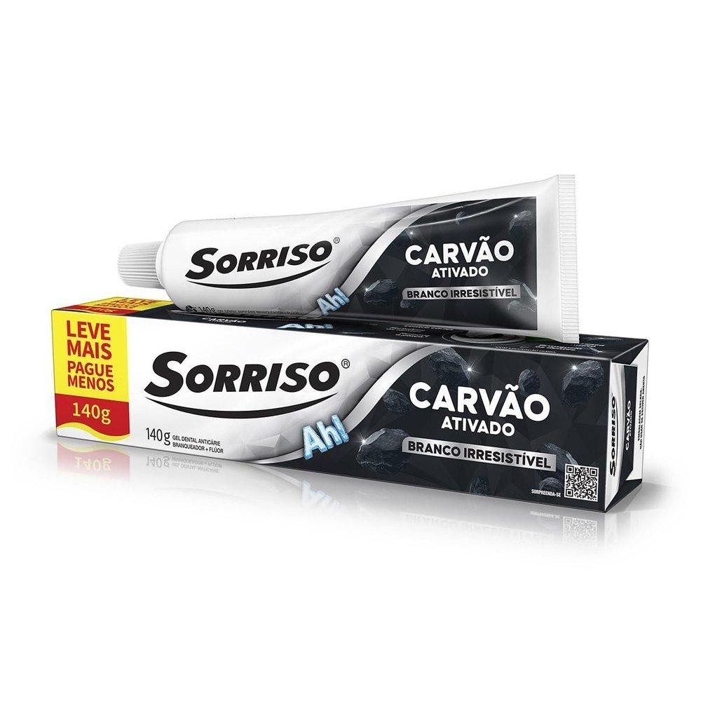 Sorriso Radiante: Creme Dental Carvão Ativado 140g