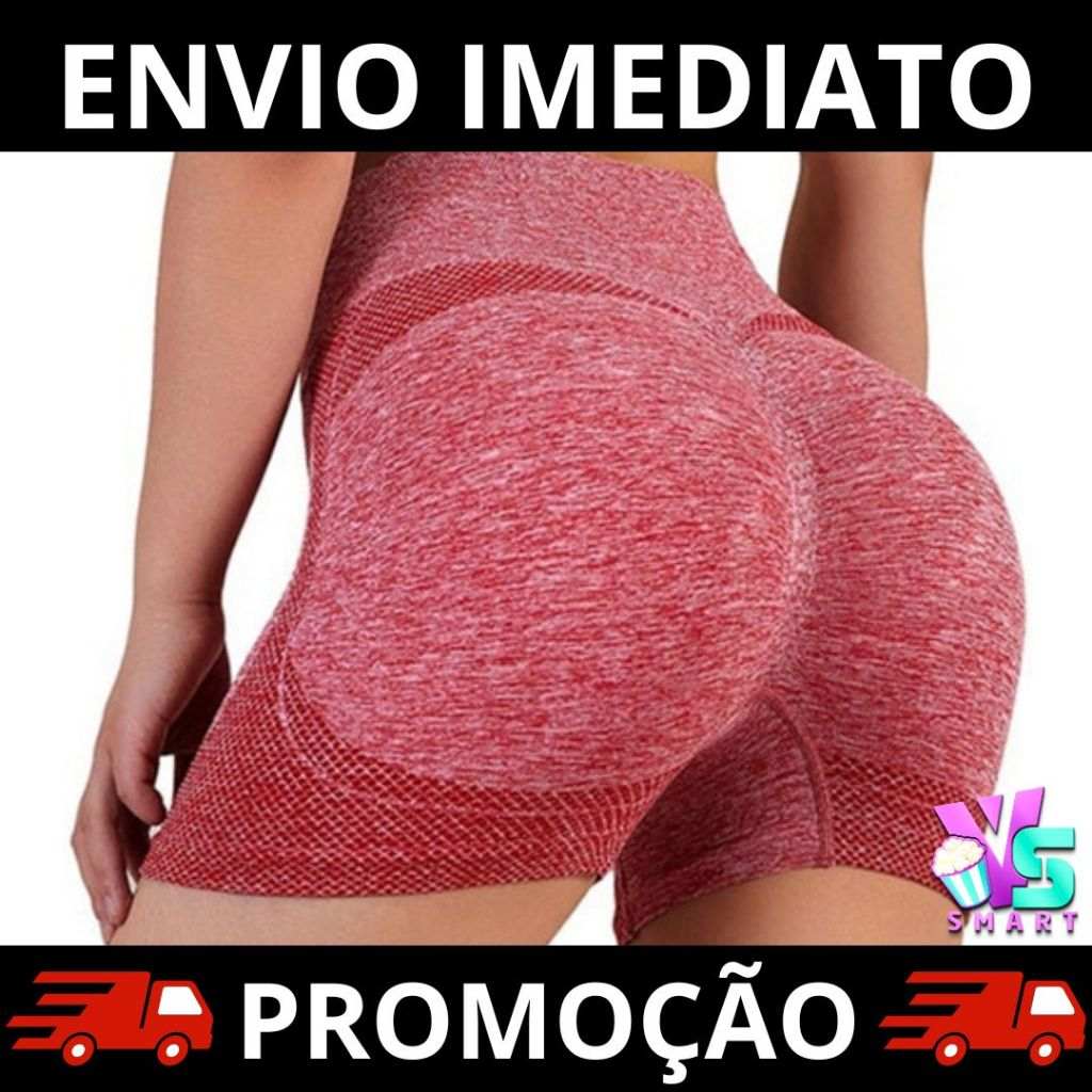 Shorts Fitness Levanta Bumbum: Kit 10 Cores Sortidas