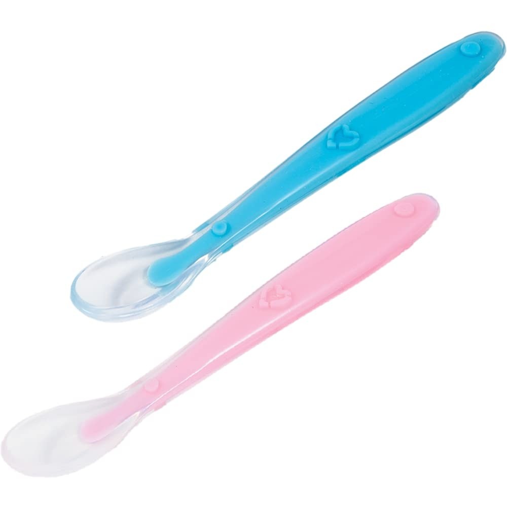 Colher Anatômica em Silicone Sortido - Design Ergonômico para Refeições Saudáveis