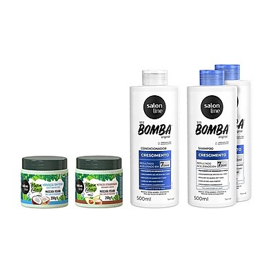 SOS Bomba + Maria Natureza: Kit Cabelos Fortes