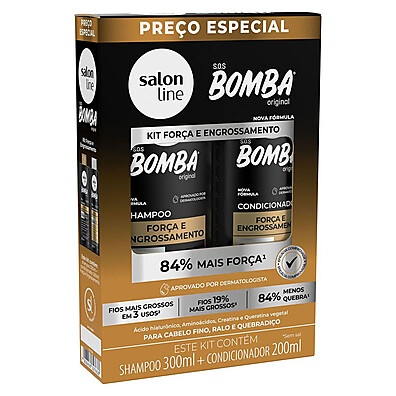 SOS Bomba Salon Line: Cabelos Fortes e Grossos!