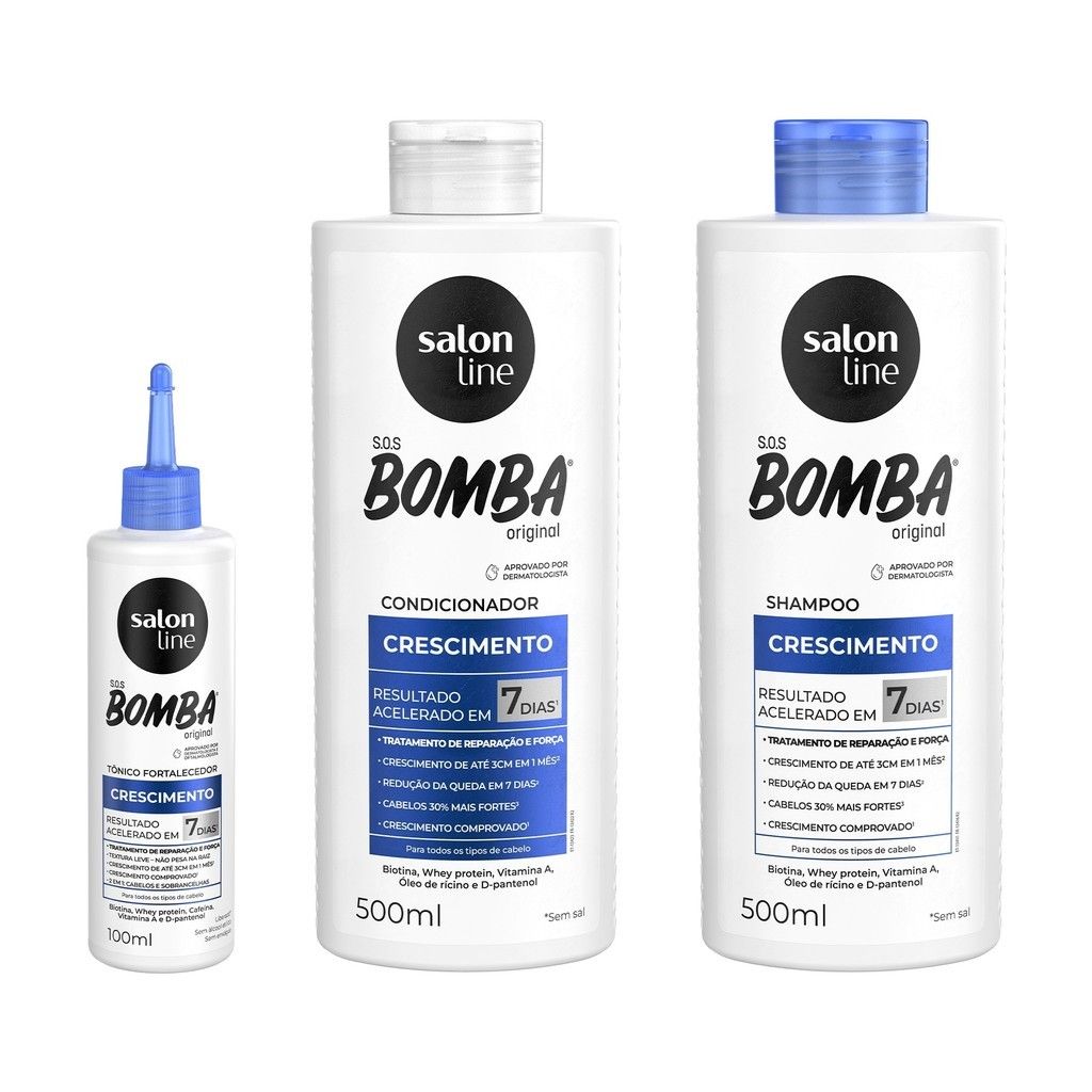 SOS Bomba Salon Line: Crescimento e Força!