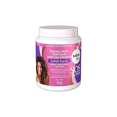 SOS Cachos: Creme Para Pentear 1kg com 12 Óleos