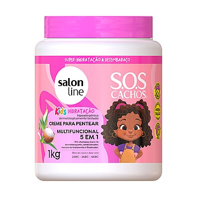 SOS Cachos Kids: Hidratação 5 em 1 para Cachos Incríveis!