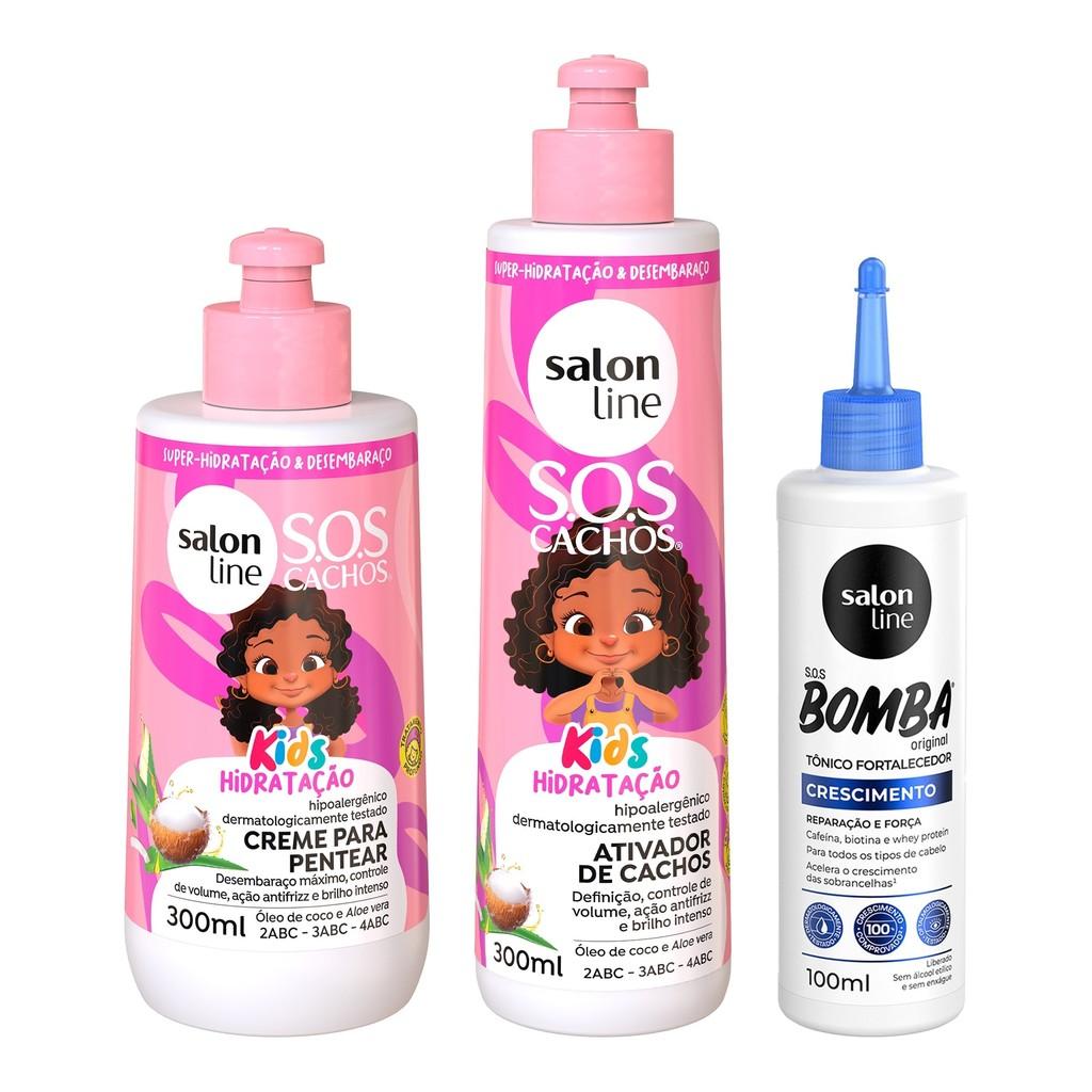 SOS Cachos Kids: Kit Crescimento e Hidratação