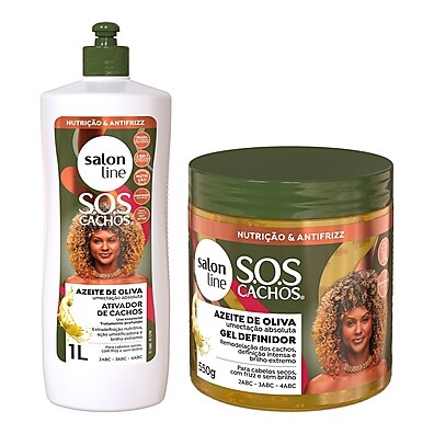 SOS Cachos: Kit Azeite Salon Line para Cachos Definidos