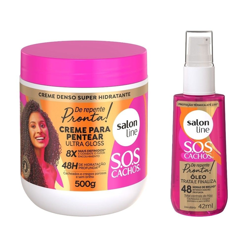 SOS Cachos: Kit Finalização Perfeita para Cachos Radiantes