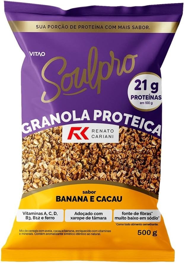 Granola Proteica Cacau E Banana RC Soulpro 500G