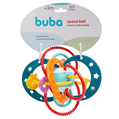 Space Ball Buba: Chocalho e Mordedor para Bebês