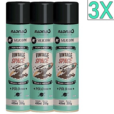 Space Pólo Man: Kit 3 Silicone Spray 400mL