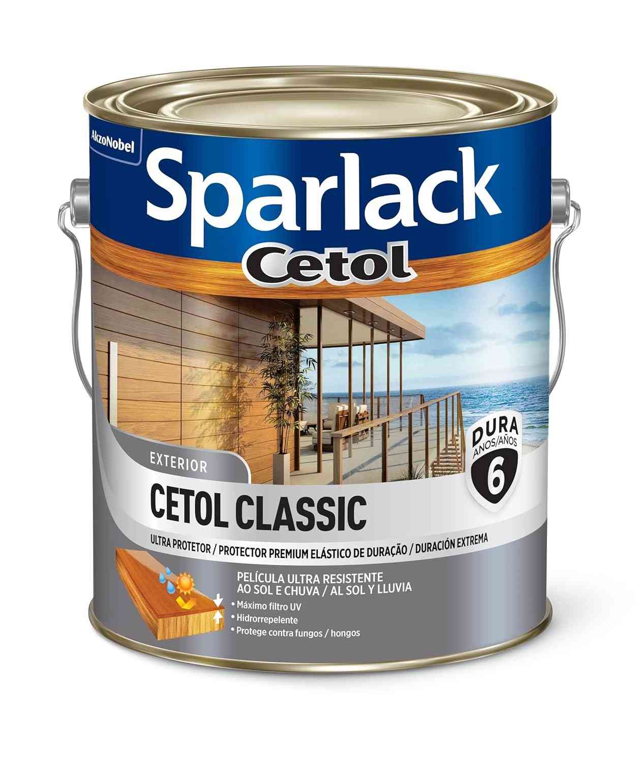 CETOL ACETINADO CEDRO 3,6L - Sparlack | Proteção Premium para Madeira com Duração Extrema