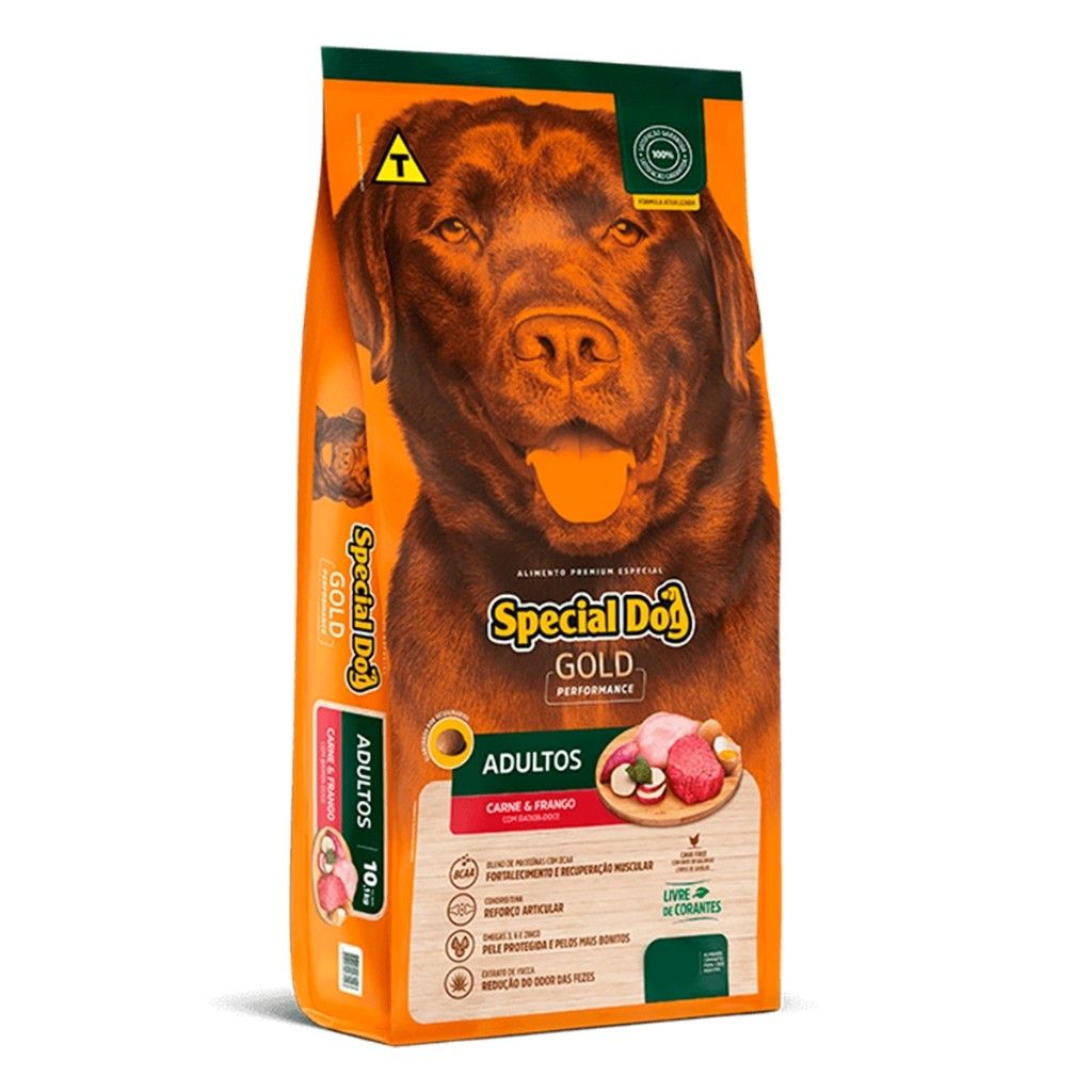 Special Dog Gold: Ração Adulto Frango e Carne 15kg