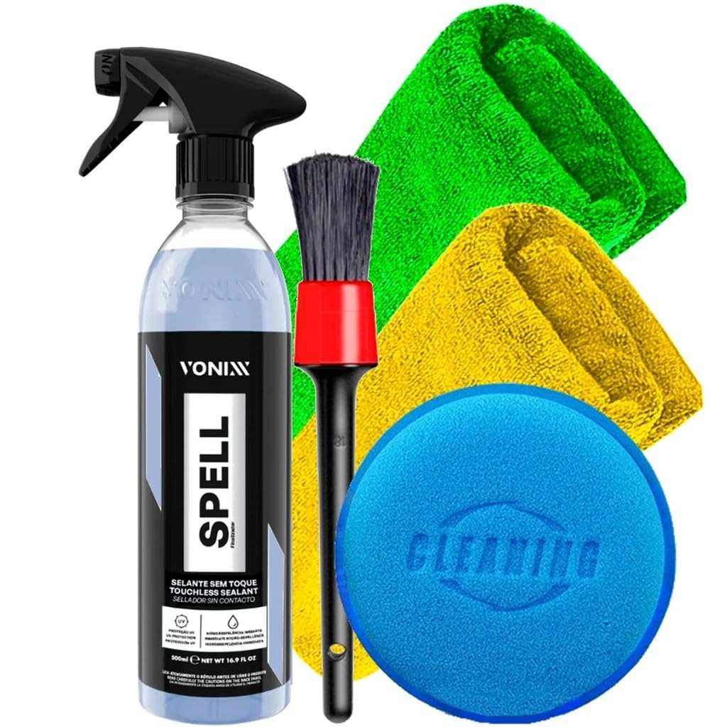 Spell Glass Coating 2.0 Vonixx Pintura Sem Toque Pincel 2 Toalhas e Aplicador Karbox