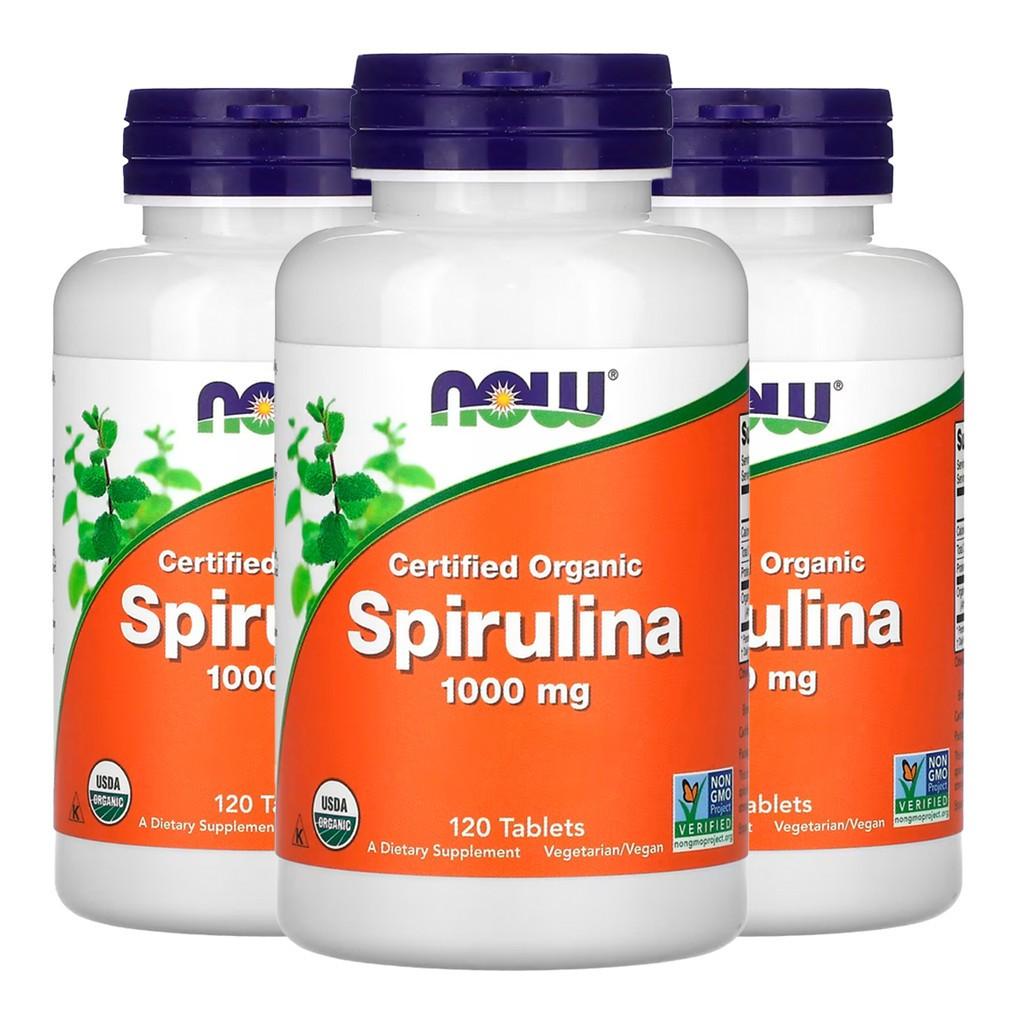 Spirulina Now Foods: Kit 3x Mais Energia e Saúde!