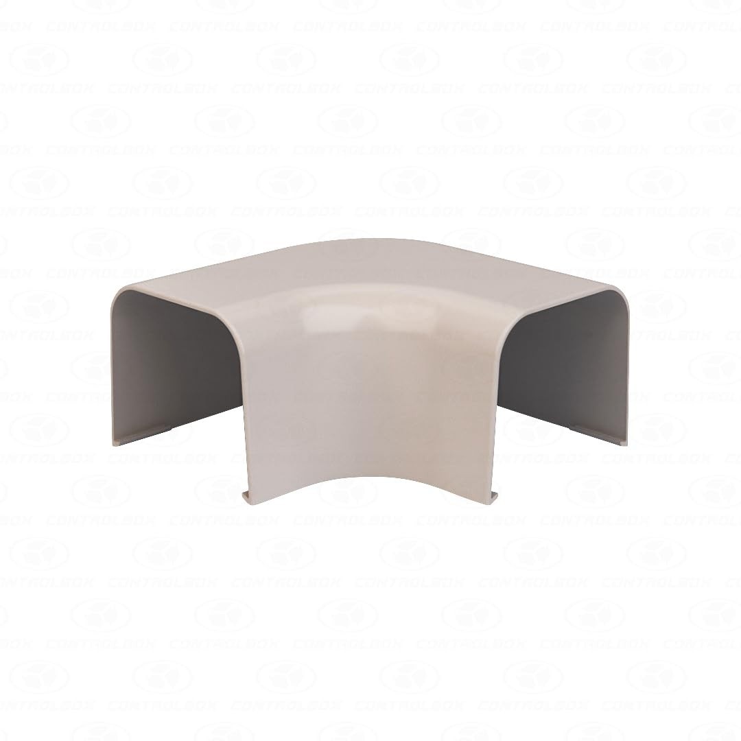 Curva Plana CB-80 para Canaleta Split ControlBox – Instalação Elétrica Moderna e Segura