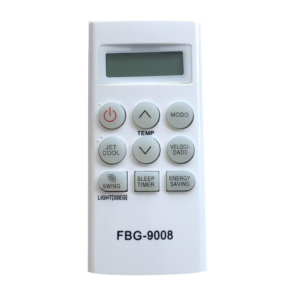 Controle Remoto Compatível para Ar Condicionado Split LG 9008 – Branco com Botões