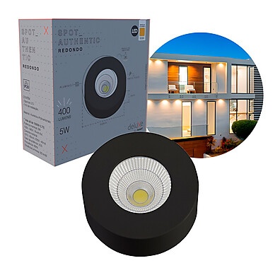 Spot LED Authentic 5W Bivolt 3000K – Iluminação Moderna e Econômica
