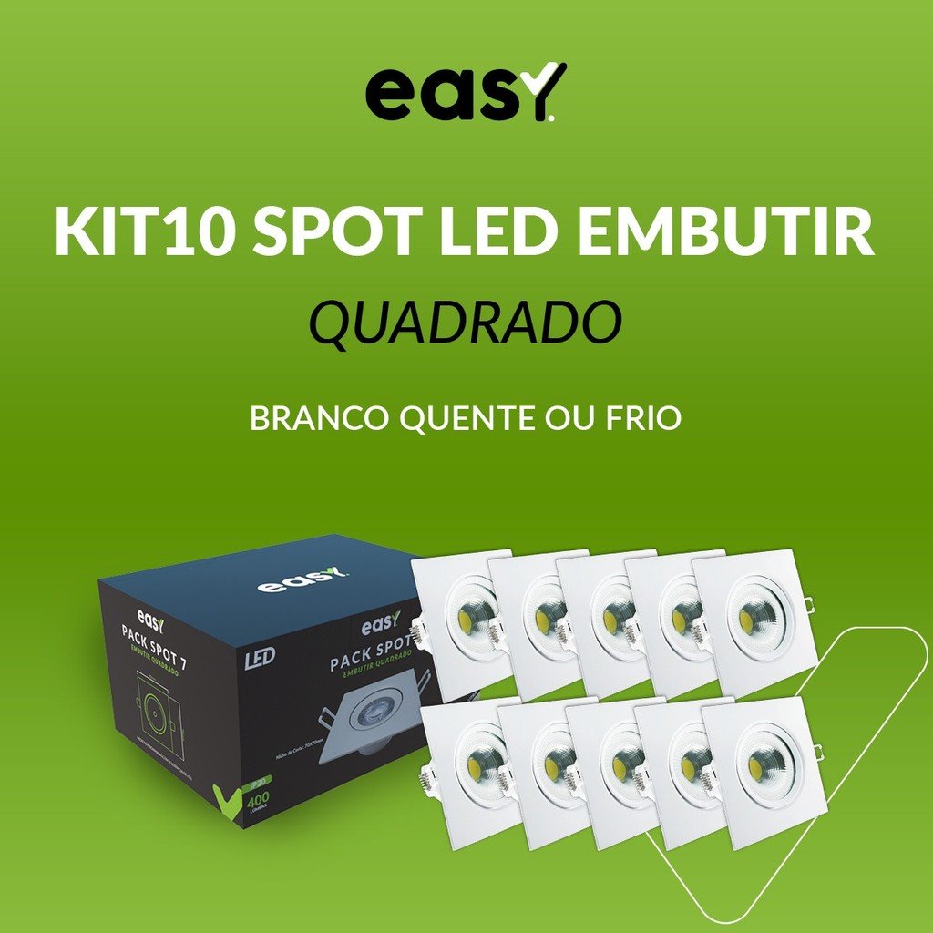 Spot LED Embutido: Ilumine com Economia!