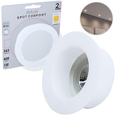 Spot LED Embutir 5W: Conforto e Elegância