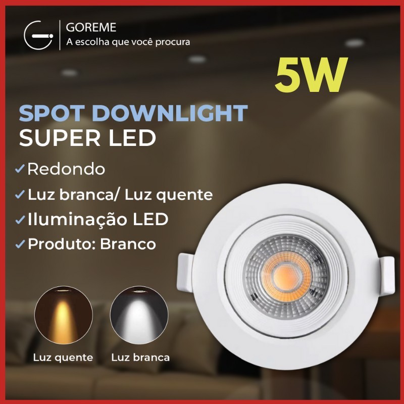 Spot LED Embutir: Ilumine com Estilo!