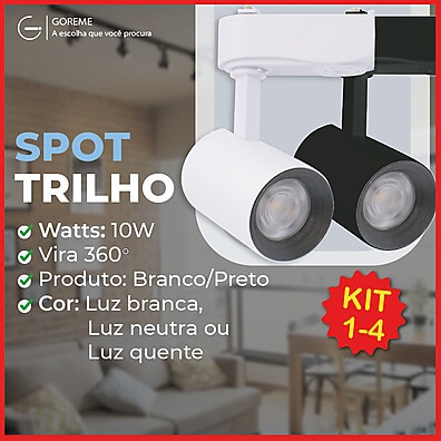 Spot LED para Trilho: Ilumine com Estilo!