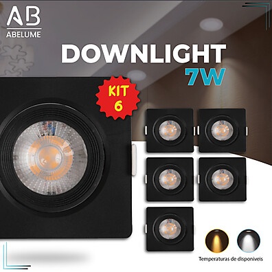 Spot LED Quadrado 7W: Ilumine com Estilo!
