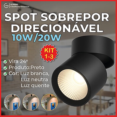 Spot Sobrepor Downlight: Ilumine com Estilo!