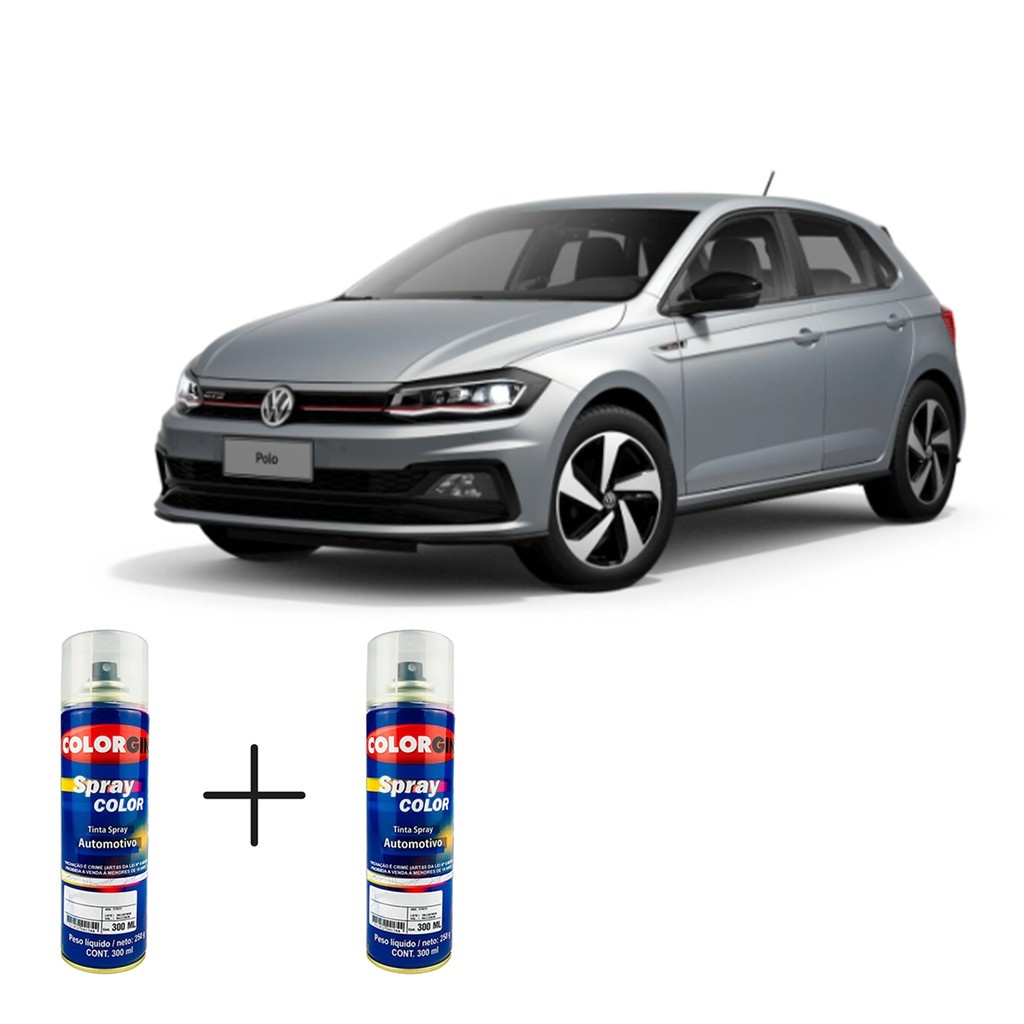 Spray Automotivo Prata Sirius VW + Verniz 300ml: Reparos Profissionais em Casa