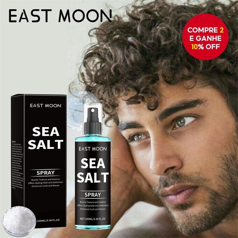 Spray de Sal Marinho Unissex: Cachos Naturais e Volume em 100ml