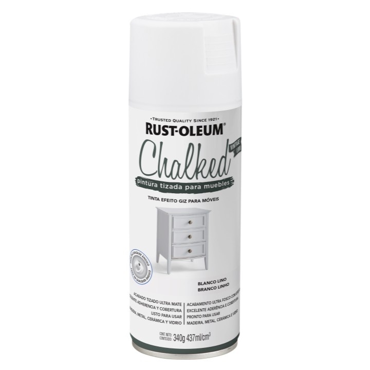 Spray Efeito Giz Rust Oleum: Transforme Móveis!