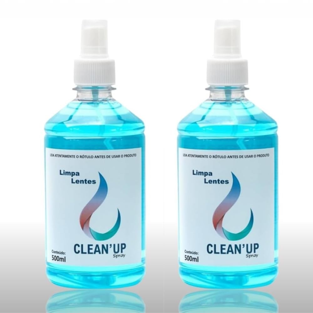Kit 2 Spray Limpa Telas e Lentes 500ml - Sem Álcool, Ideal para TV, Celular, Óculos e Eletrônicos