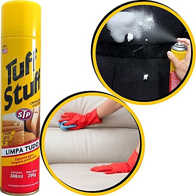 Spray Espuma Tuff Stuf: Limpeza Profunda em 40s!