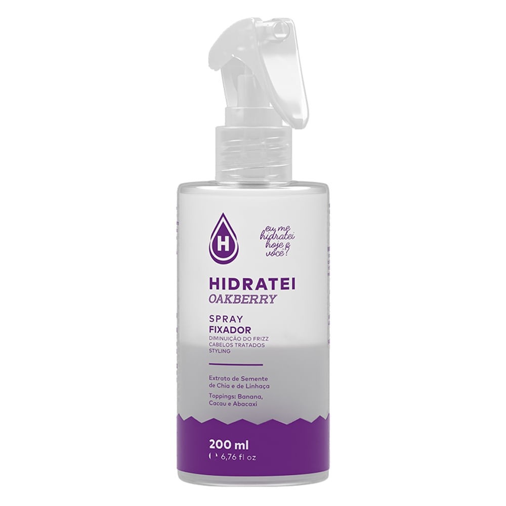 Spray Fixador Hidratei Oakberry 200ml: Fixação e Cuidado