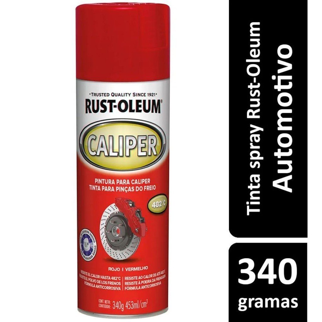 Spray Freio Rust-Oleum: Caliper Vermelho 482°C