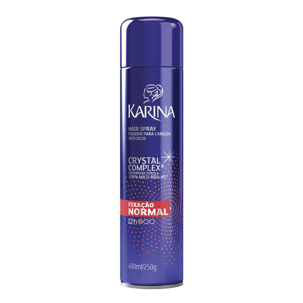 Spray Karina: Fixação Normal para Cabelos Impecáveis