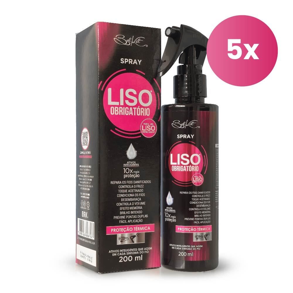 Spray Liso Belkit: 5 Unidades para Cabelos Impecáveis