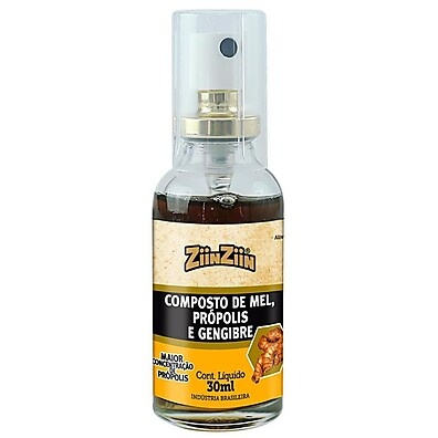 Spray Mel, Própolis e Gengibre 30ml: Alívio Natural!
