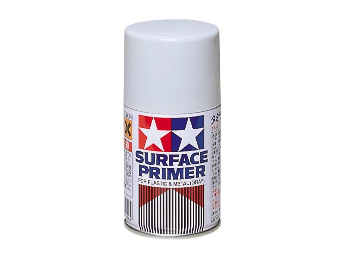 Primer Spray Tamiya 87026: Base Perfeita para Plástico e Metal | Secagem Rápida