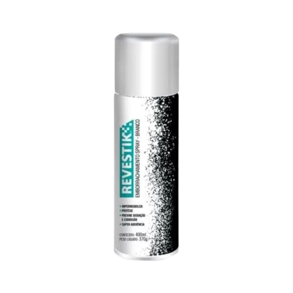 Borracha Líquida Spray Impermeabilizante Branco Revestik 400ml: Proteção Duradoura e Fácil Aplicação