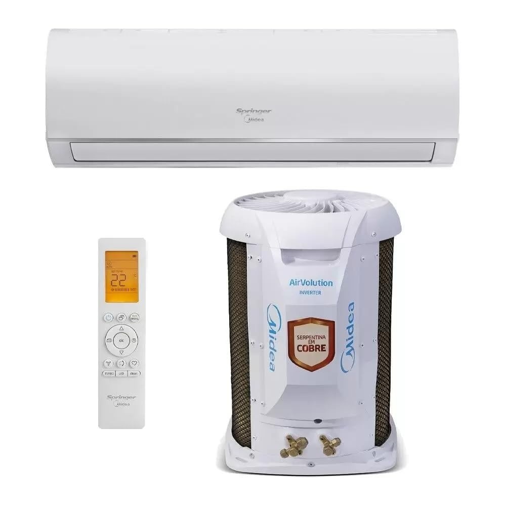Ar Condicionado Split Hi Wall Inverter 22000 BTU - Springer Midea AirVolution Connect Frio