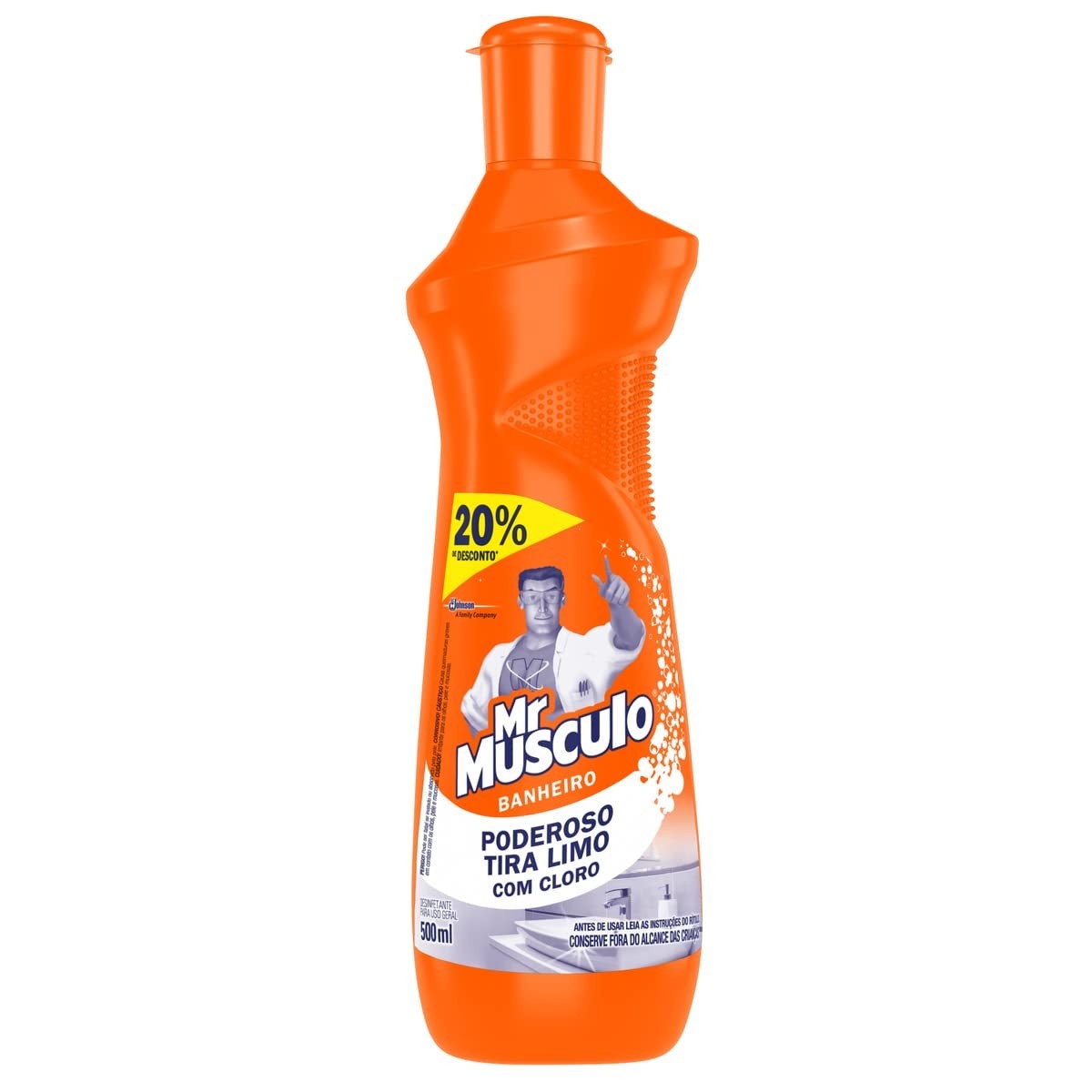 Mr. Músculo Limpador Banheiro Tira Limo Squeeze 500ml - Fórmula Sem Cloro e 99,9% de Eficácia