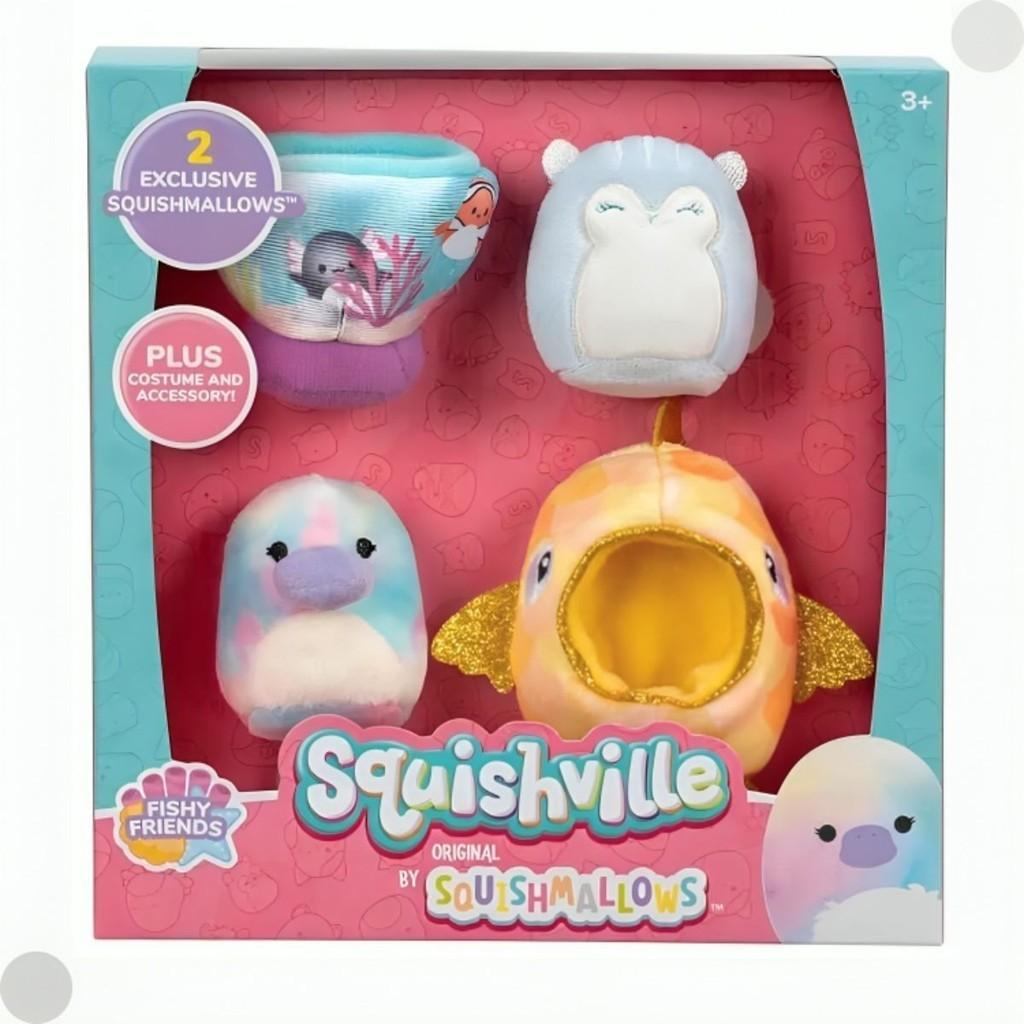 Squishville: Pack com 2 Pelúcias + Acessórios Sunny