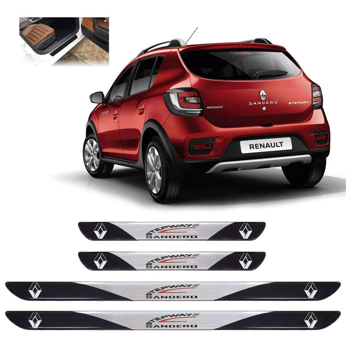 Soleira Resinada Personalizada Sandero Stepway 2009-2020 - Proteção e Estilo SR01113