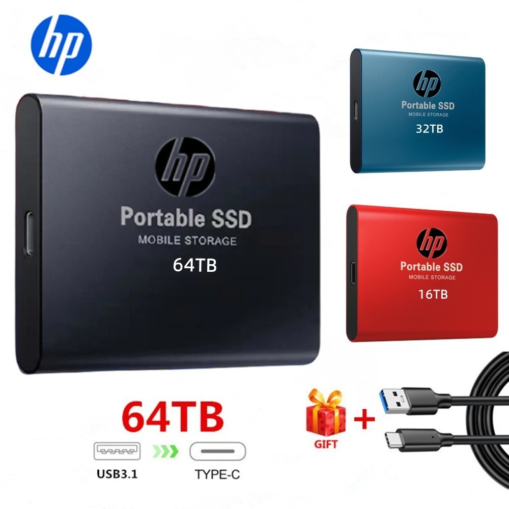 SSD Externo 64TB USB 3.1 Tipo C – Alta Velocidade e Portátil