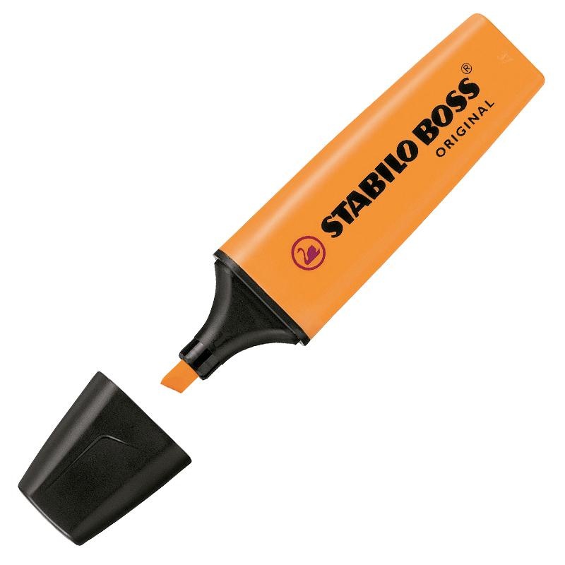 Stabilo Boss Laranja: O Marcador Fluorescente Original
