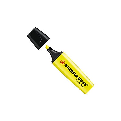 Stabilo Boss Neon Amarelo: Destaque Seus Textos!