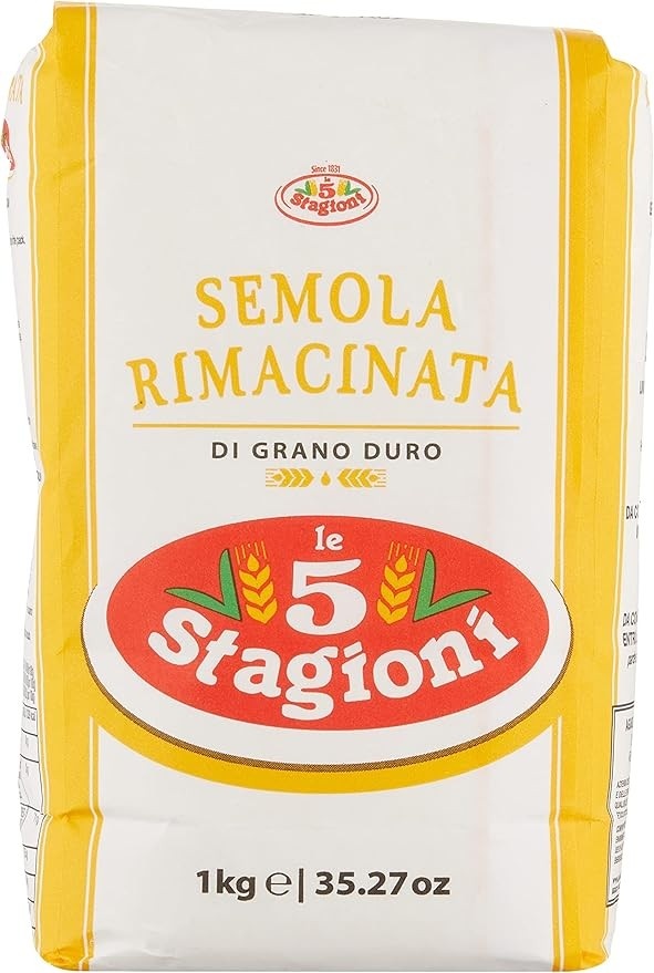 Farinha Semola Di Grano Duro Rimacinata Le 5 Stagioni 1 kg