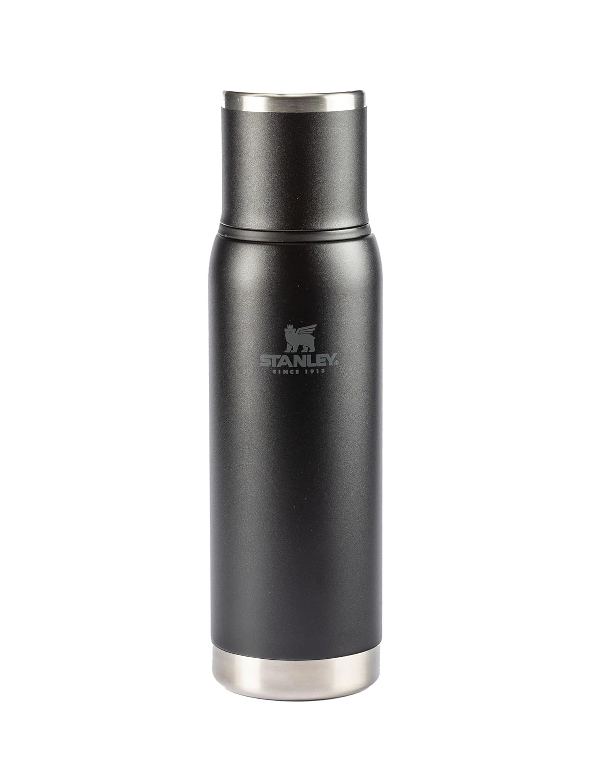 Stanley Garrafa Térmica Adventure 2.0 Matte Black 1L - Mantenha Sua Bebida Fria ou Quente por Mais Tempo