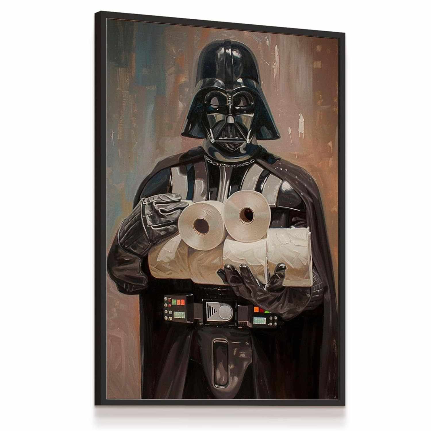 Quadro Decorativo Darth Vader Star Wars 33x43cm - Laminado Resistente para Banheiro