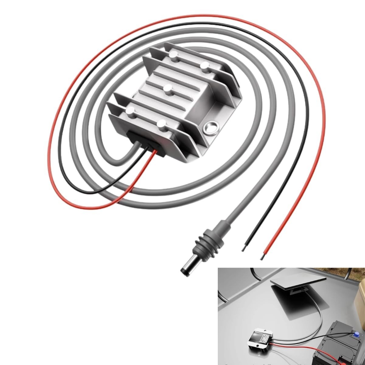 Adaptador Starlink Mini/Gen 3: Energia DC 12V Estável para Trailers e Caminhões